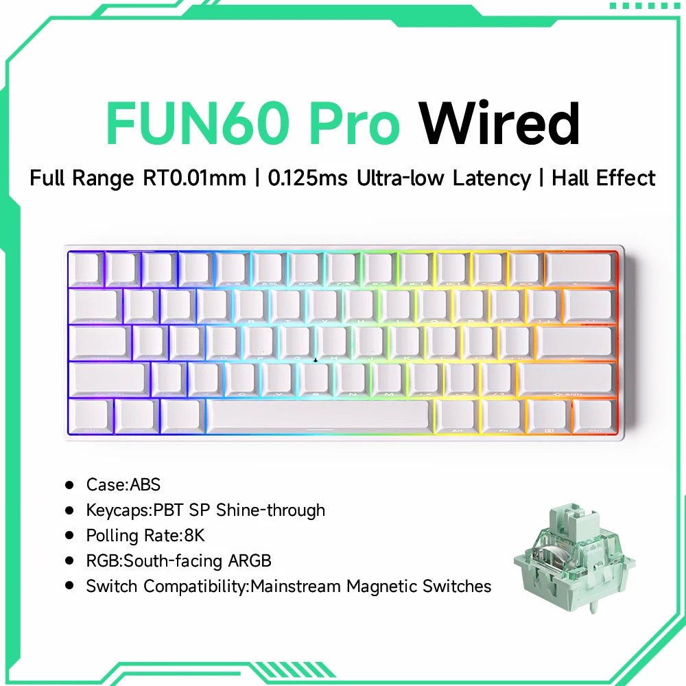 MonsGeek FUN60 Pro Max Hall Effect Mechanical Keyboard
