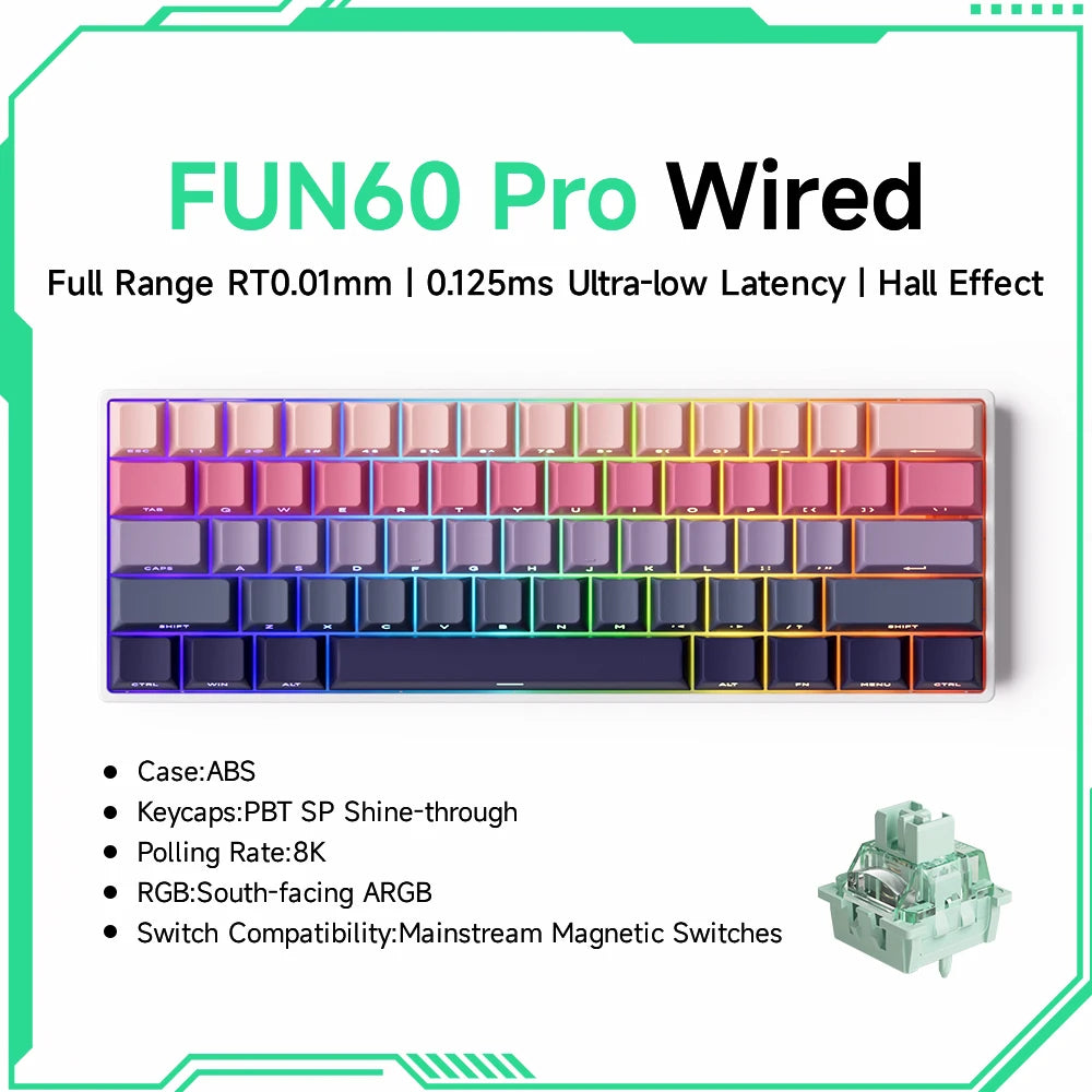 MonsGeek FUN60 Pro Max Hall Effect Mechanical Keyboard