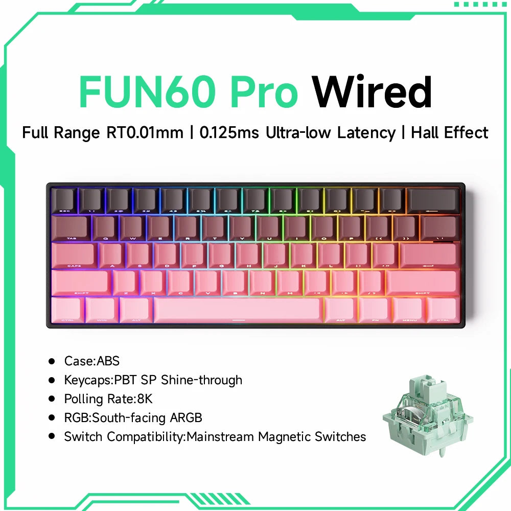 MonsGeek FUN60 Pro Max Hall Effect Mechanical Keyboard