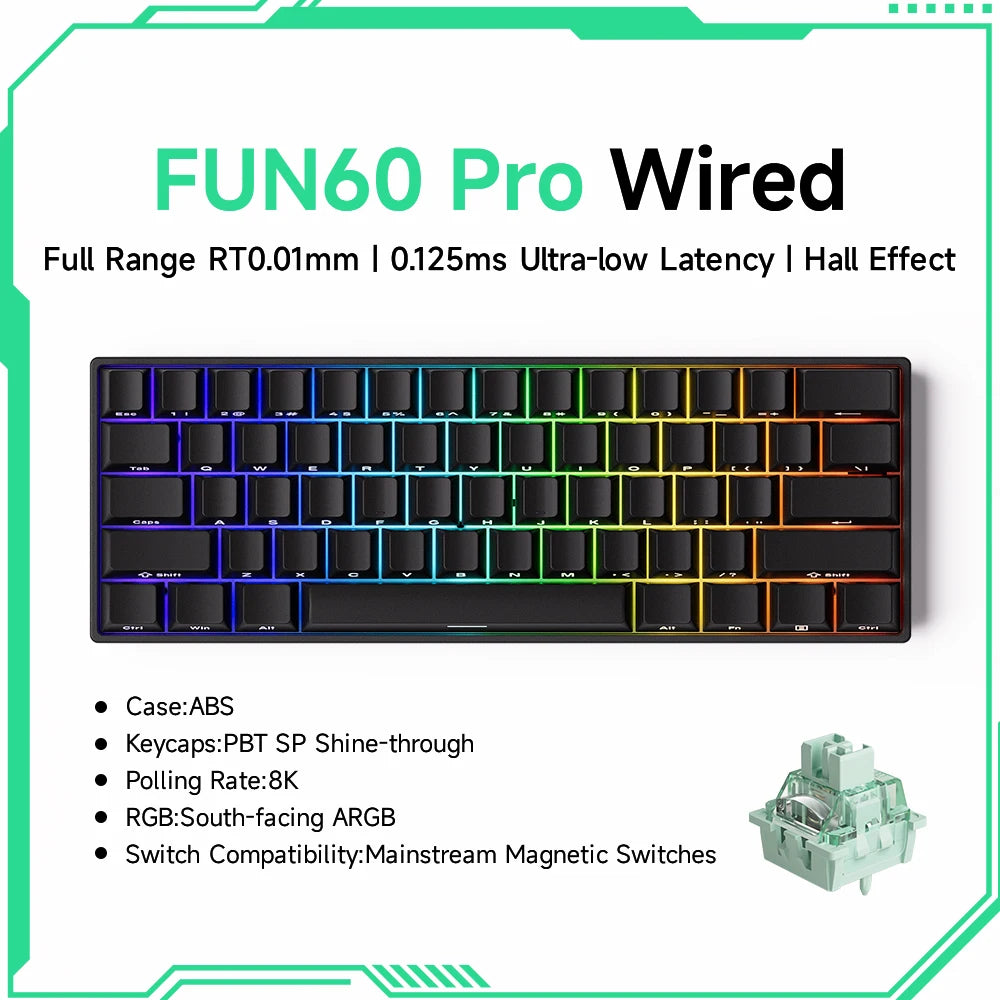 MonsGeek FUN60 Pro Max Hall Effect Mechanical Keyboard