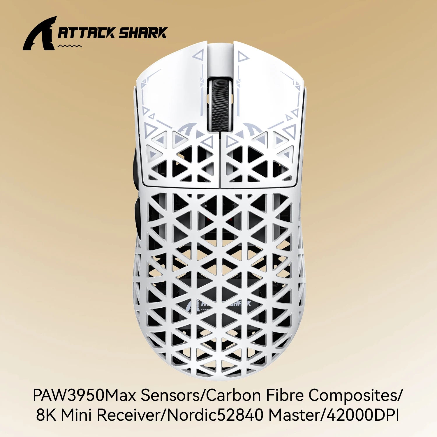 Attack Shark R5 Ultra Gaming Mouse 42g Carbon Fiber