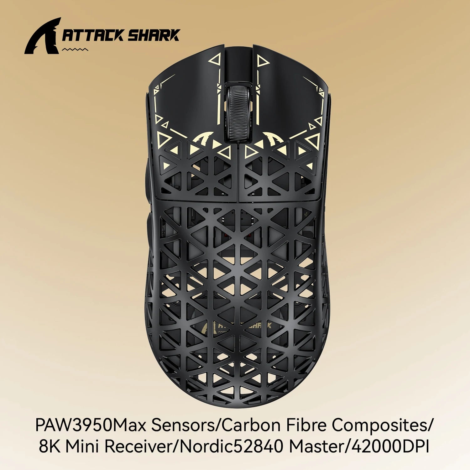 Attack Shark R5 Ultra Gaming Mouse 42g Carbon Fiber