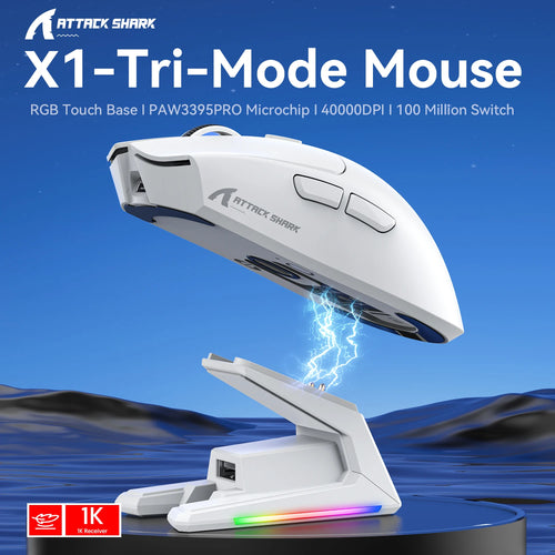ATTACK SHARK X1 Tri-Mode Gaming Mouse